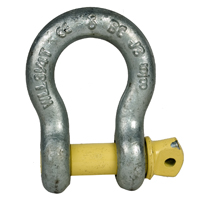 Harpsluiting 1000kg (borstbout) yellow pin gecertificeerd