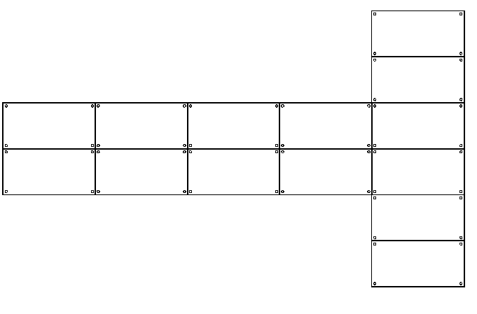 T Catwalk 8x2m  + T stuk  6x2m